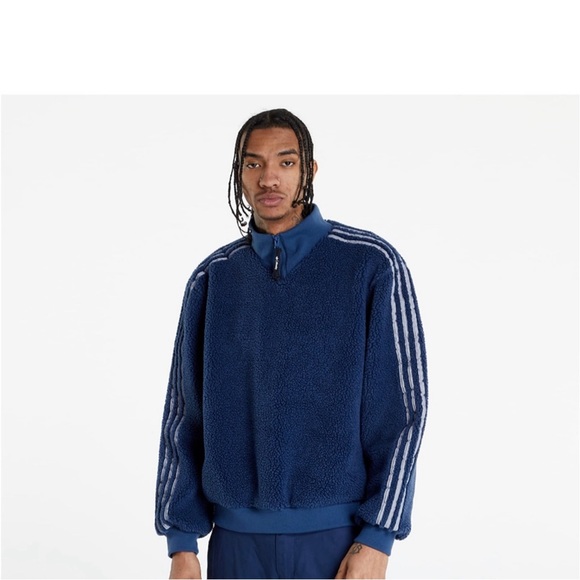 ADIDAS ORIGINALS A.B SHERPA CREW Sweatshirt - Picture 1 of 9